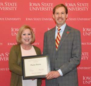 Paula Burns receiving her CYtation award